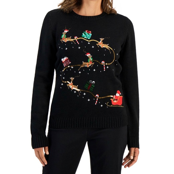 Karen Scott Christmas sweater - Picture 2 of 4